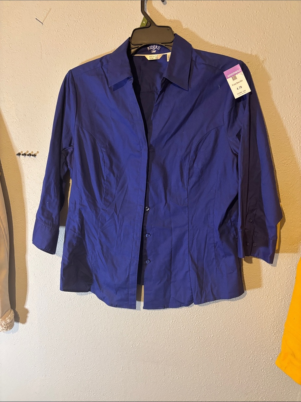 Lee Women's Button-Front Shirt in Royal Blue
